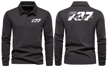 BOEING 737 LONG SLEEVE POLO